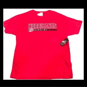 *NWT* Carolina Hurricanes NHL
Hockey Red Men’s T-shirt Hanes
Size Large